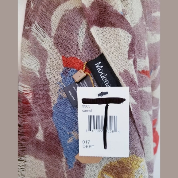MODENA Abstract Floral Scarf O/S, multi colour - Picture 3 of 5